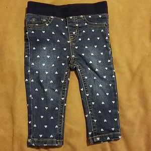 Toddler Girls' Heart Print Jeggings - Cat & Jack™